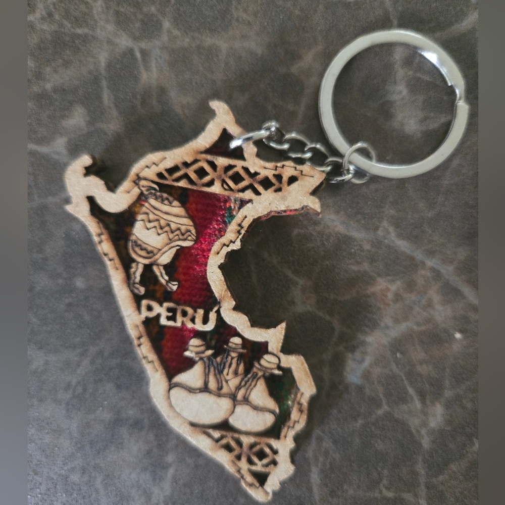 Colorful Peruvian Keychain - Picture 8 of 9